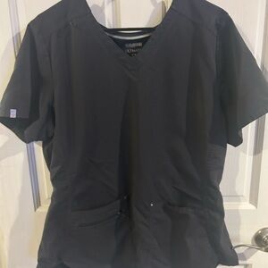 SET Grey Women's V-Neck Scrubs